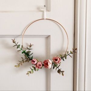 Floral Hoop Wall Decor